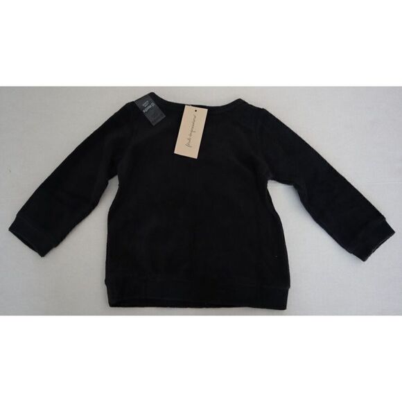 First Impressions Baby Girl's Sz 12 Months Black Love Sparkle Velour L/S Top - Picture 2 of 4